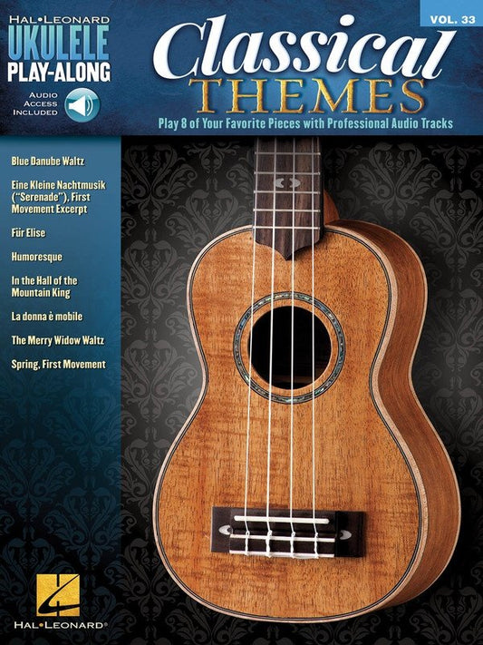 Classical Themes — Ukulele Play-Along Vol. 33, Book/Online Audio (Hal Leonard)