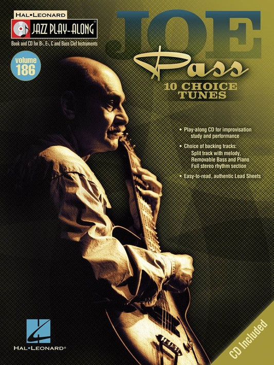 Joe Pass — Jazz Play-Along Vol. 186, Book/CD (Hal Leonard)