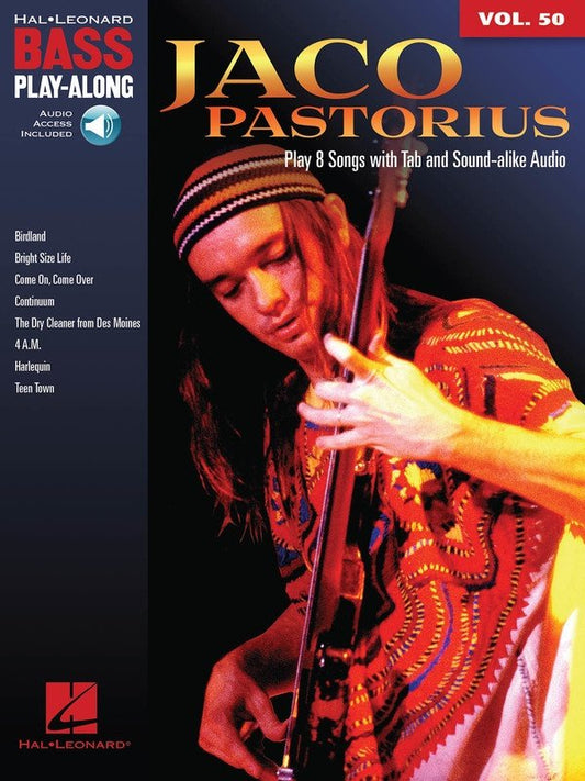 Jaco Pastorius — Bass Play-Along Vol. 50, Book/Online Audio (Hal Leonard)
