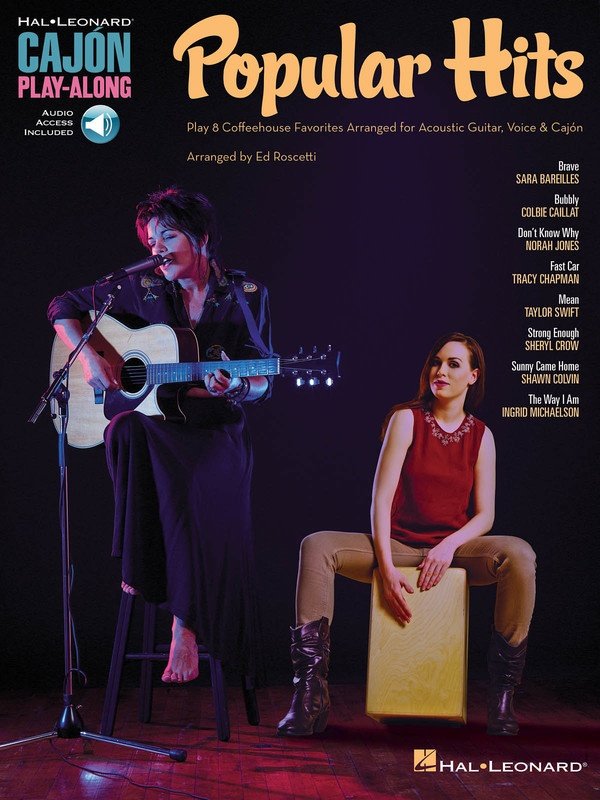 Popular Hits Cajon Play-Along — Book/Online Audio (Hal Leonard)