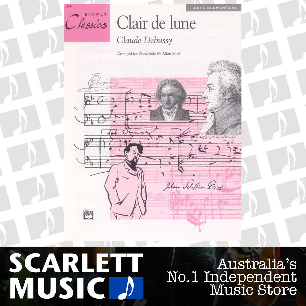 Clair De Lune Simplified Piano Solo — view 2