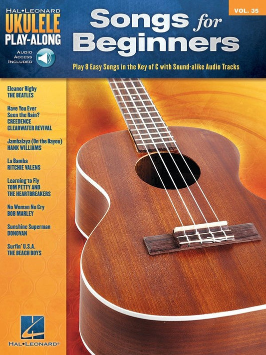 Songs for Beginners — Ukulele Play-Along Vol. 35, Book/Online Audio (Hal Leonard)