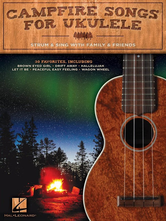 Campfire Songs for Ukulele — Melody Line, Lyrics & Chords (Hal Leonard)