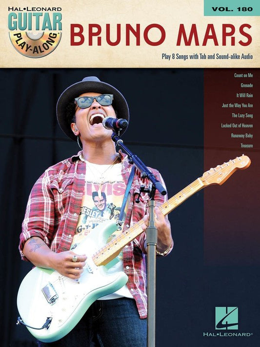 Bruno Mars — Guitar Play-Along Vol. 180, Book/Online Audio (Hal Leonard)