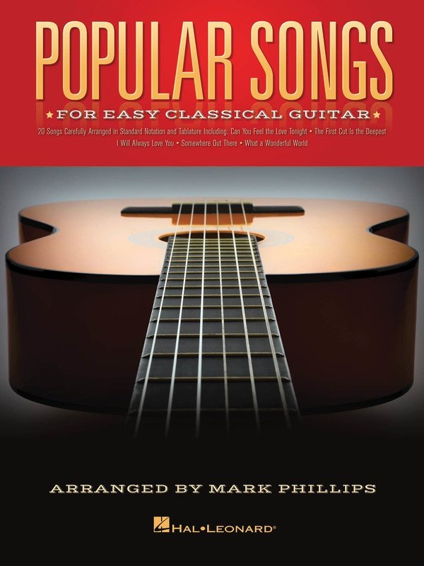 Popular Songs For Easy Classical Guitar Tab (Hal Leonard)