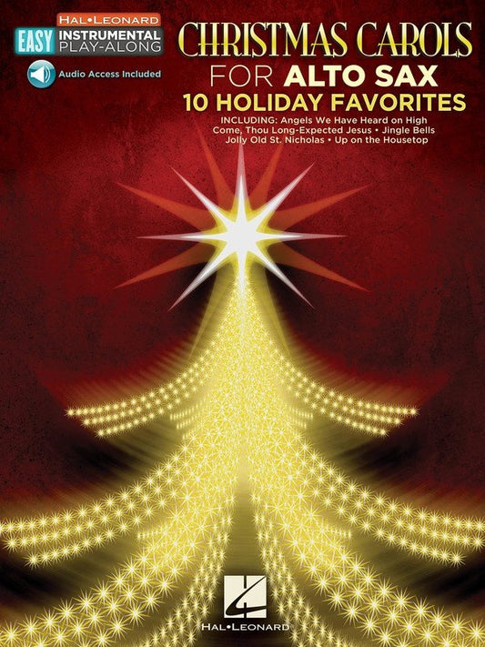 Christmas Carols for Alto Sax — Book/Online Audio (Hal Leonard Easy Instrumental Play-Along)