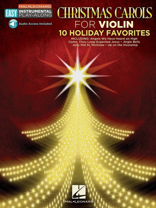 Christmas Carols for Violin — Book/Online Audio (Hal Leonard Easy Instrumental Play-Along)