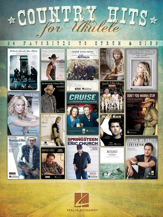 Country Hits for Ukulele — Melody Line, Lyrics & Chords (Hal Leonard)