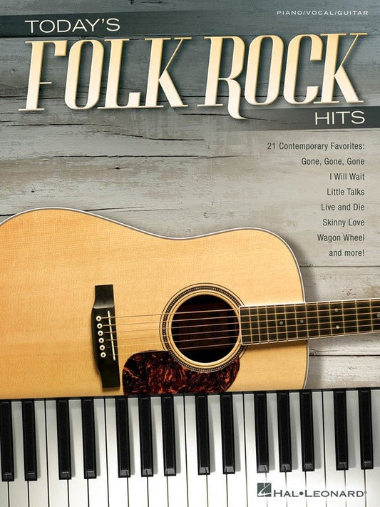 Today's Folk Rock Hits — Piano/Vocal/Guitar Songbook (Hal Leonard)