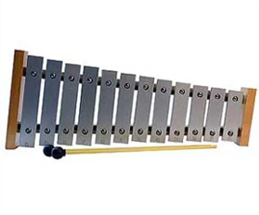 Glockenspiel 12 Note (C-G) Diatonic with Steel Bars and Wooden Frame