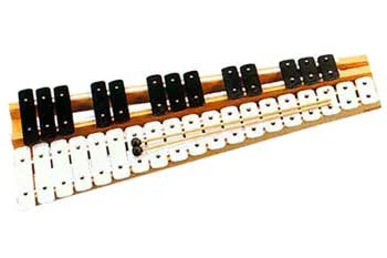 Glockenspiel 32 Note F-C Chromatic with Steel Bars and Wooden Frame
