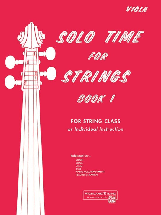 Solo Time for Strings Book 1 - Viola Sheet Music