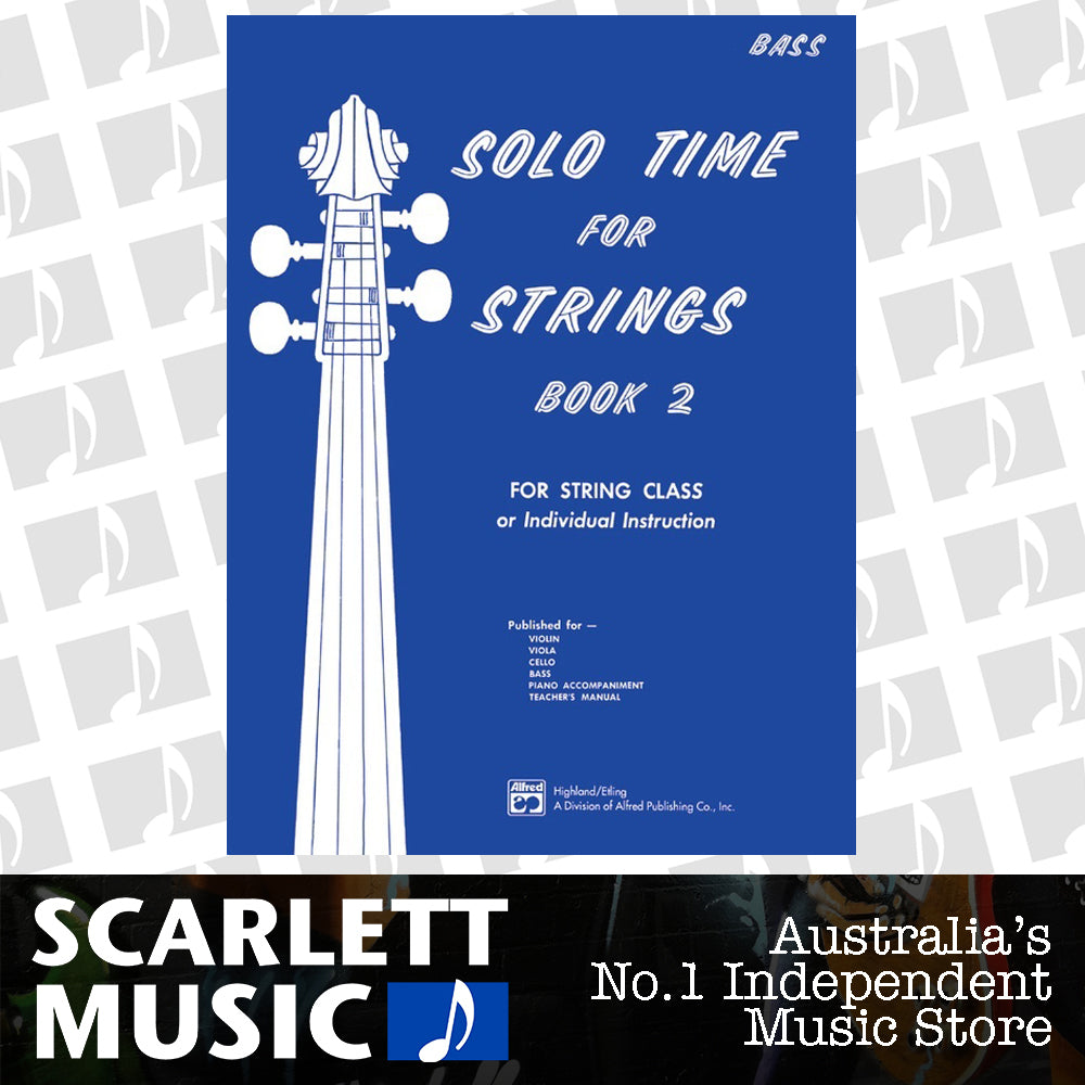 Solo Time for Strings Book 2 - Bass Sheet Music — view 2