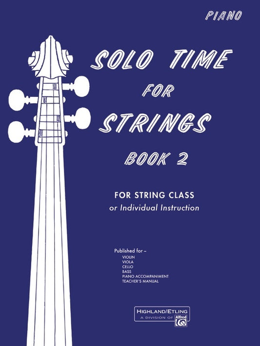 Solo Time for Strings Book 2 - Piano Accompaniment Sheet Music
