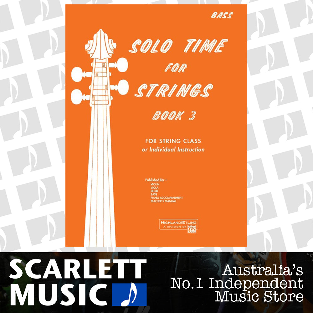 Solo Time for Strings Book 3 - Bass Sheet Music — view 2