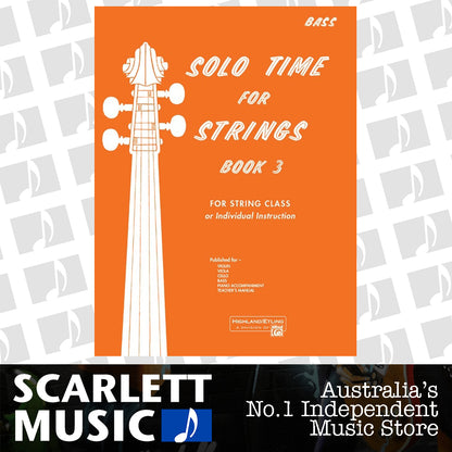 Solo Time for Strings Book 3 - Bass Sheet Music — view 2