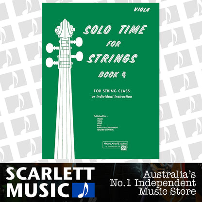 Solo Time for Strings Book 4 for Viola Sheet Music — view 2