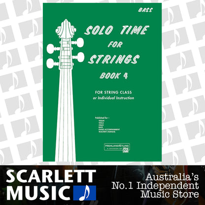 Solo Time for Strings Book 4 - Bass Sheet Music — view 2