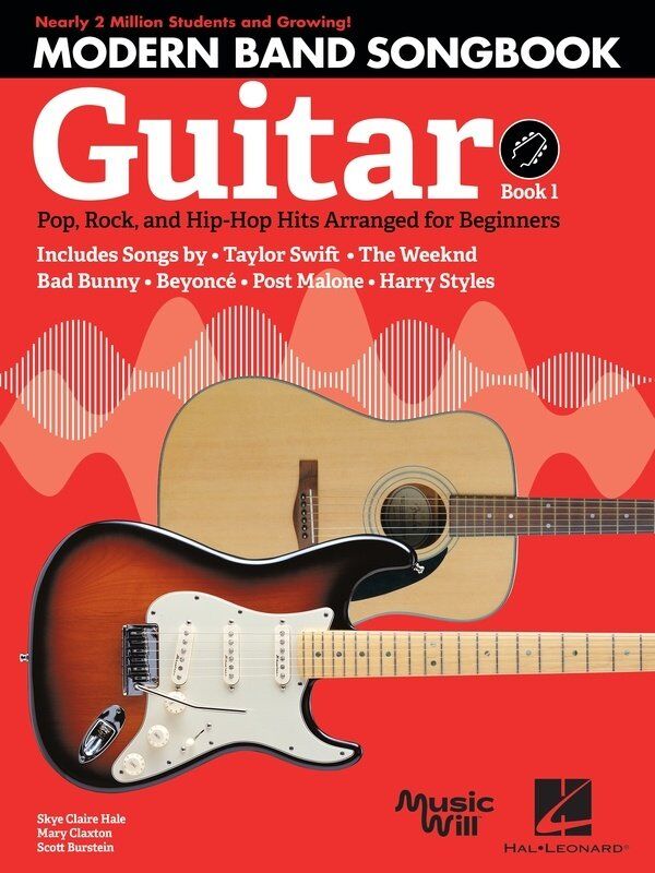 Modern Band Method Guitar Songbook 1 by Centerstream Publications, 48 Pages, Featuring 23 Iconic Songs for Beginner Guitarists