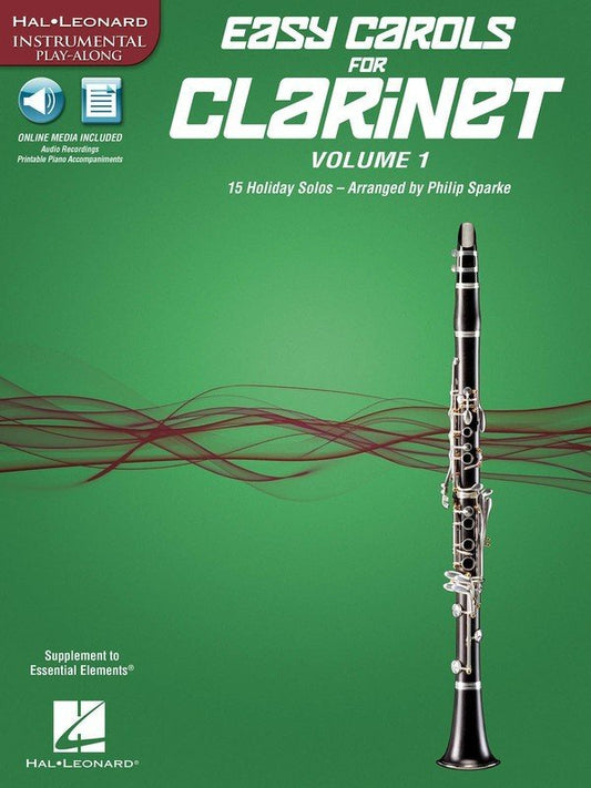 Easy Carols for Clarinet, Vol. 1 — Book/Online Audio (Hal Leonard)
