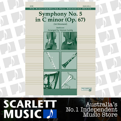 Beethoven's Symphony No 5 1st Mvt Full Orchestra Gr 3 Score — view 2
