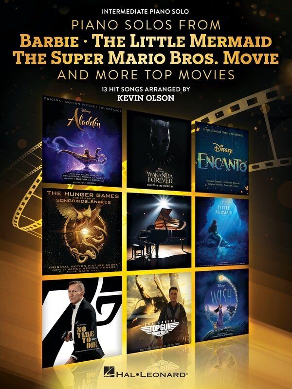 Piano Solos from Barbie, Little Mermaid, Super Mario Movie - 40 Pages