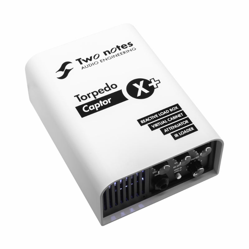 Two Notes Torpedo Captor X Reactive Load Box with Attenuator, DynIR Cab Sim, IR Loader & Stereo Expander (8Ω)