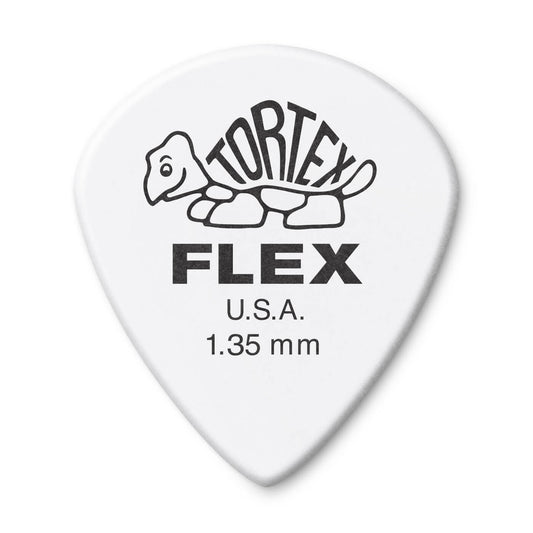 6 x Jim Dunlop Tortex Jazz III FLEX 1.35MM Gauge Guitar Picks 468R *NEW*