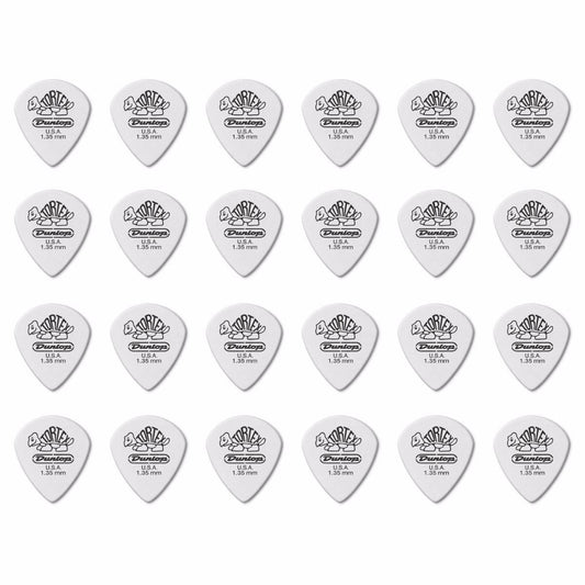 24 x Jim Dunlop Tortex Jazz 3 White 1.35mm Guitar Picks III 478R