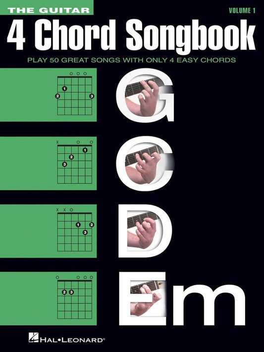 Guitar 4-Chord Songbook: G-C-D-Em — Melody Line, Lyrics & Chords (Hal Leonard)
