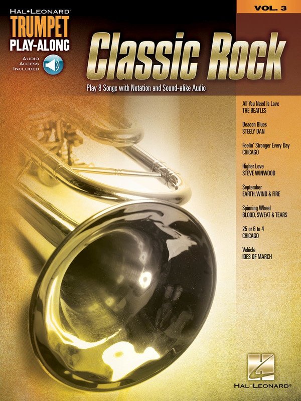 Classic Rock — Trumpet Play-Along Vol. 3, Book/Online Audio (Hal Leonard)