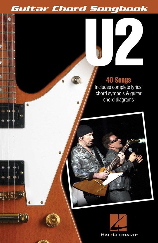 U2 — Guitar Chord Songbook, Melody Line, Lyrics & Chords (Hal Leonard)