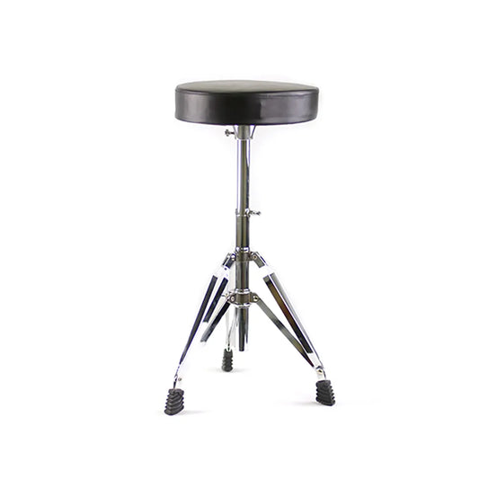Double Braced Drum Throne with Screw Height Adjustment and Thick Padded Seat
