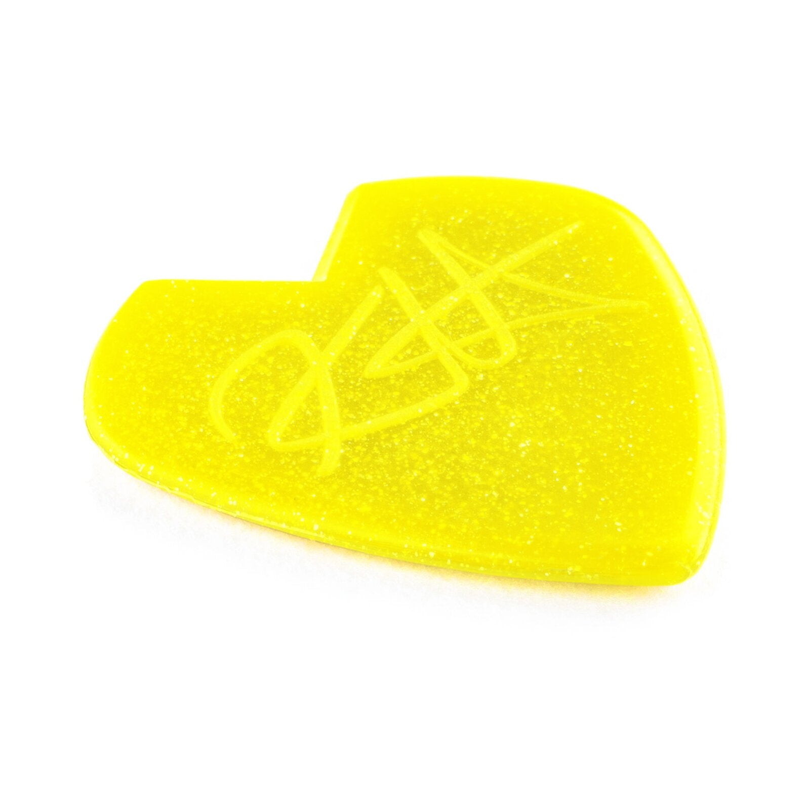 JIM DUNLOP Yellow Glitter Kirk Hammett Custom Jazz III Guitar Pick. — view 3