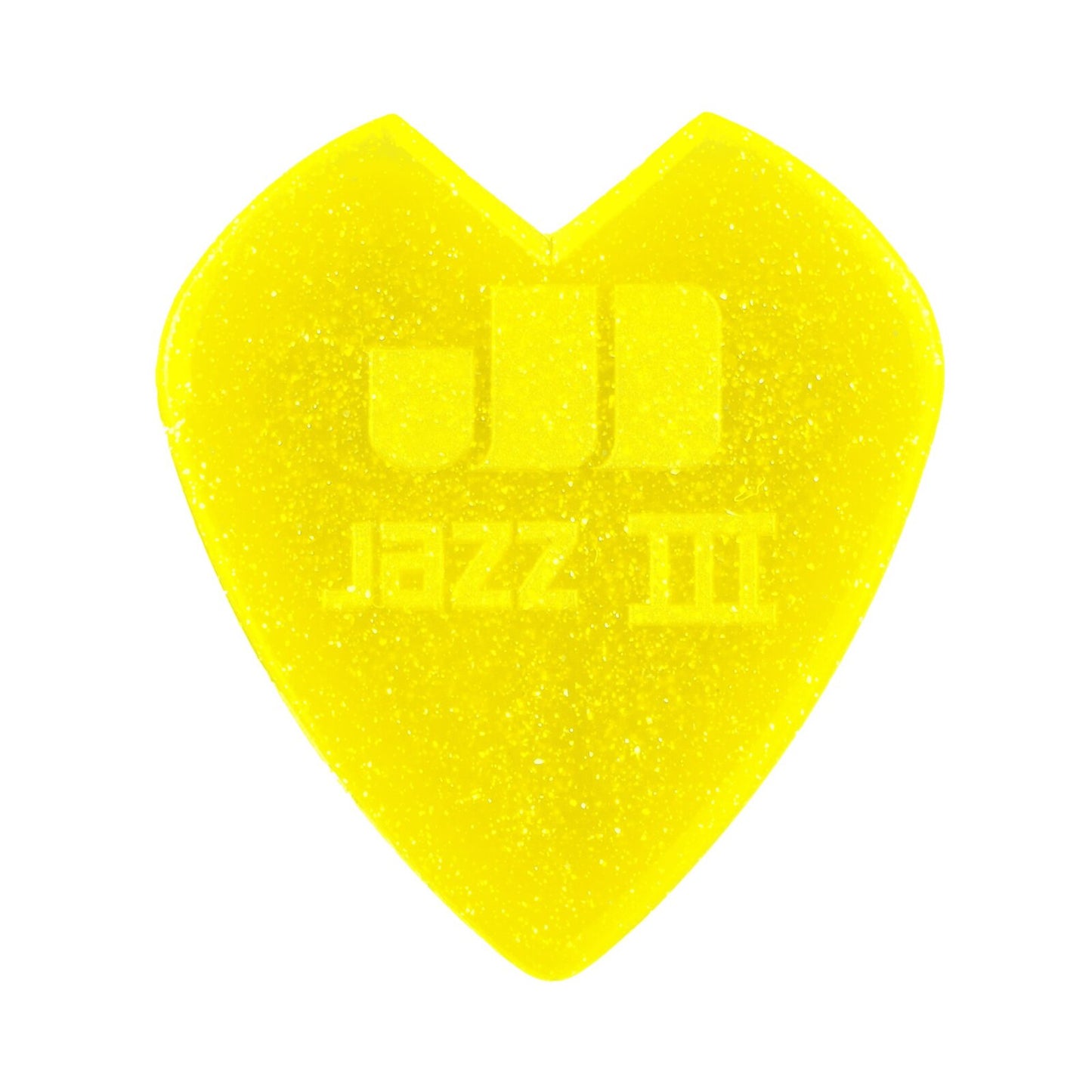 JIM DUNLOP Yellow Glitter Kirk Hammett Custom Jazz III Guitar Pick. — view 2