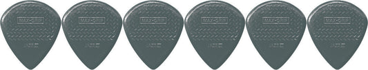 6 x Jim Dunlop Max Grip Jazz 3 Carbon Fiber Gauge Guitar Picks Jazz III