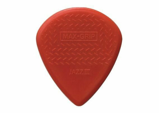24 x Dunlop Jazz III Max Grip Red Guitar Picks / Plectrums Free Post