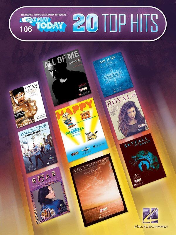 20 Top Hits E-Z Play 106 for Keyboard