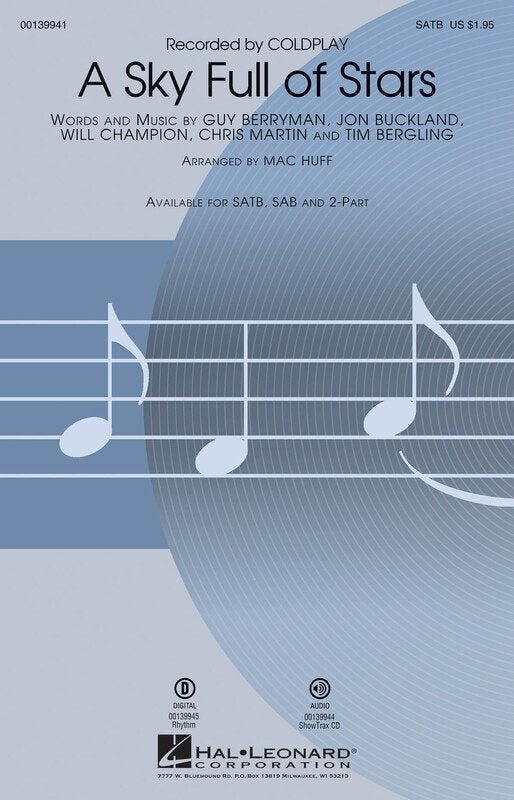 A Sky Full of Stars — SATB, arr. Huff (Hal Leonard)