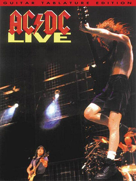 AC/DC Live Guitar Tab Songbook for Standard Notation & Tablature, 14 Tracks, 112 Pages, Includes Lyrics & Chords