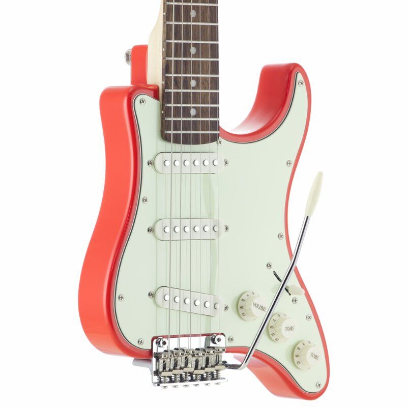 Traveler Guitar Travelcaster Deluxe 25.5" Scale Electric Fiesta Red — view 3