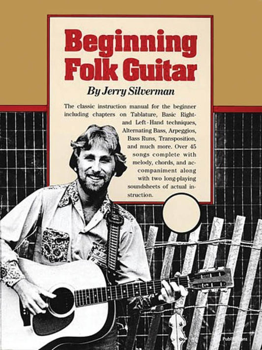 Jerry Silverman - Beginning Folk Guitar (Softcover Book)