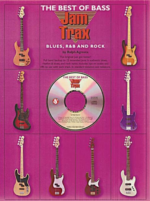 Best Of Bass Jam Trax Blues R&B And Rock Book/CD (Softcover Book/CD)