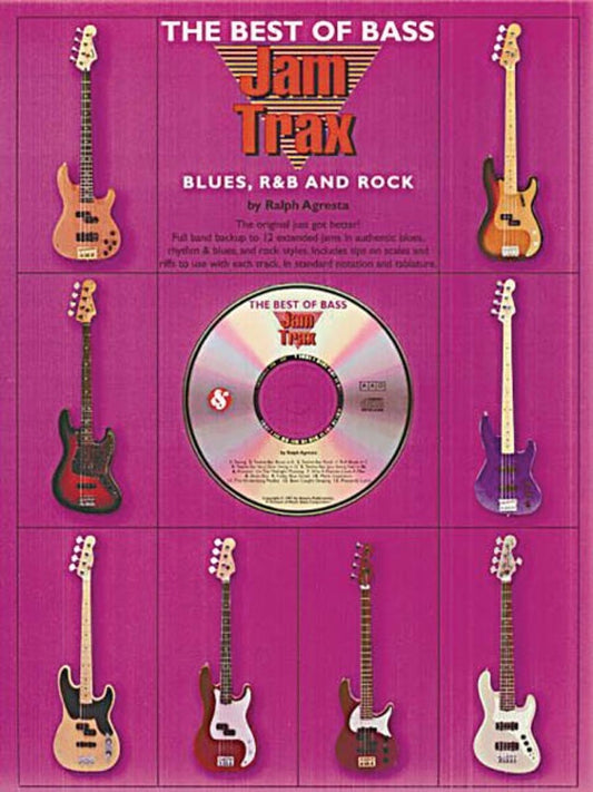 Best Of Bass Jam Trax Blues R&B And Rock Book/CD (Softcover Book/CD)