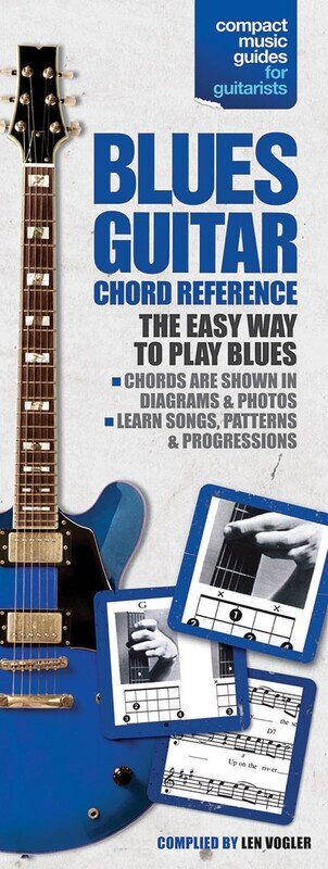 Compact Blues Guitar Chord Reference Book with Diagrams and Photos