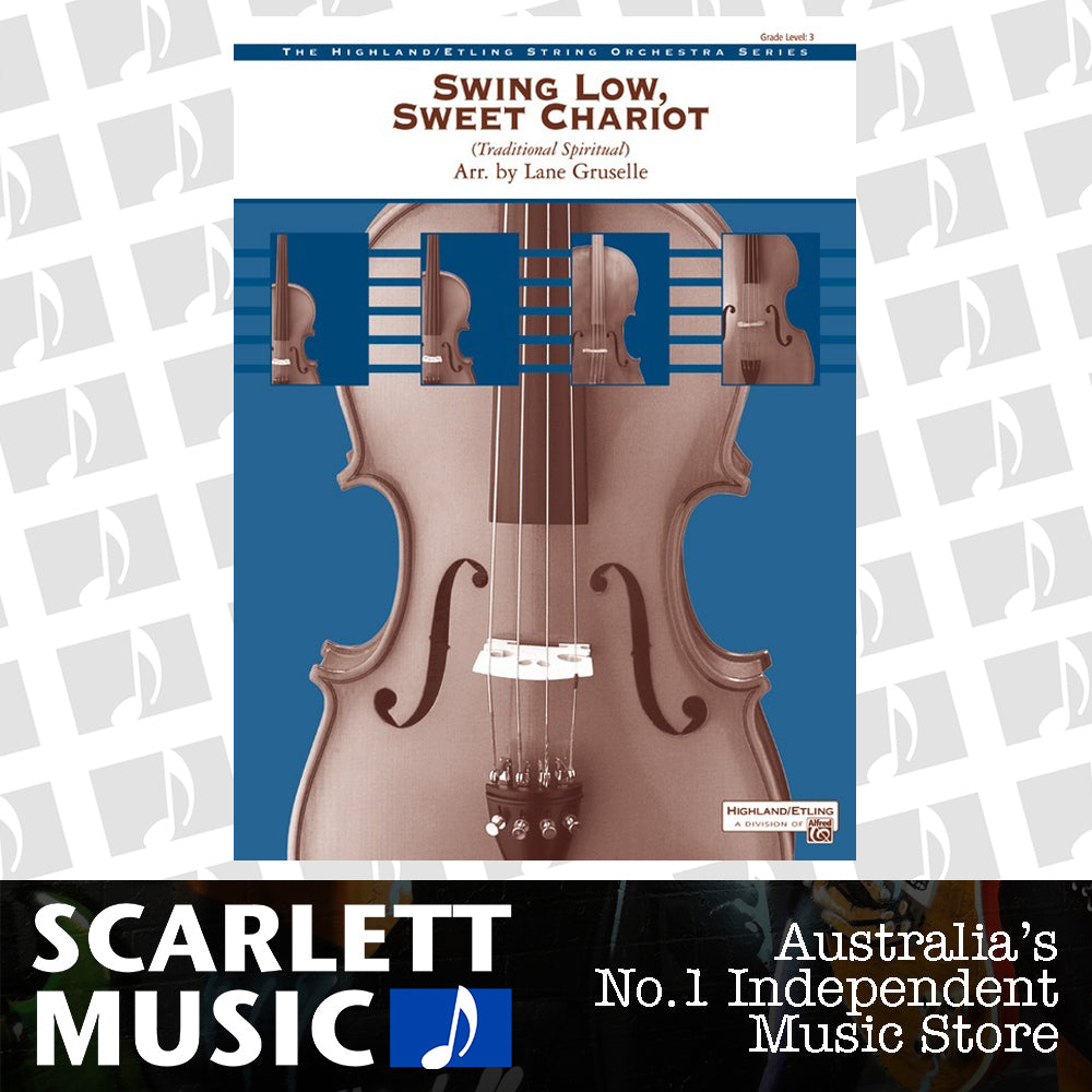 Swing Low Sweet Chariot String Orchestra Sheet Music Grade 3 — view 2