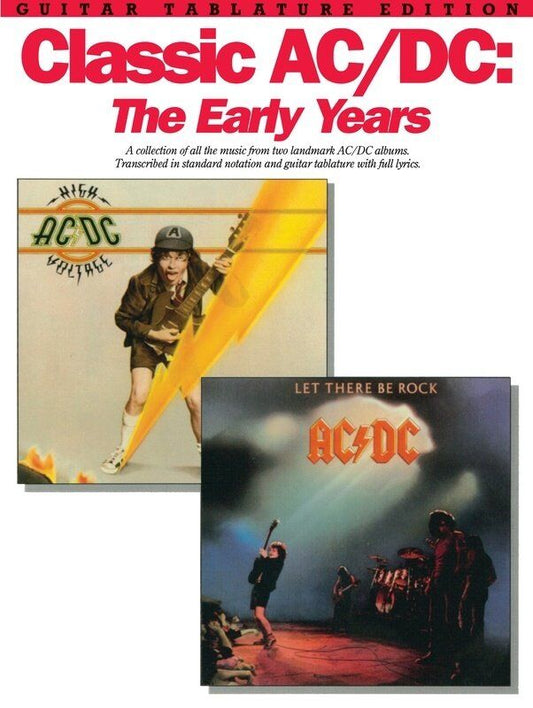 Classic AC/DC: The Early Years Guitar Tab Songbook