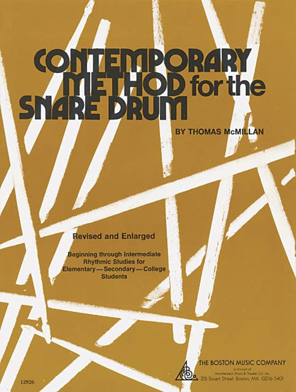 Contemporary Method For Snare Drum (Softcover Book)