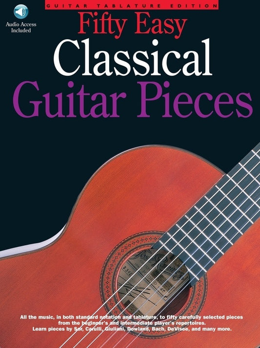 50 Easy Classical Guitar Pieces Book/CD (Softcover Book/CD)