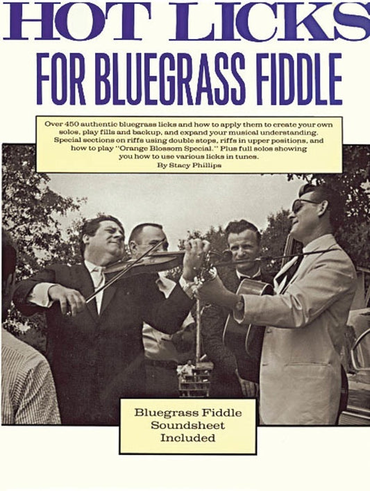 Hot Licks For Bluegrass Fiddle Book/CD (Softcover Book/CD)